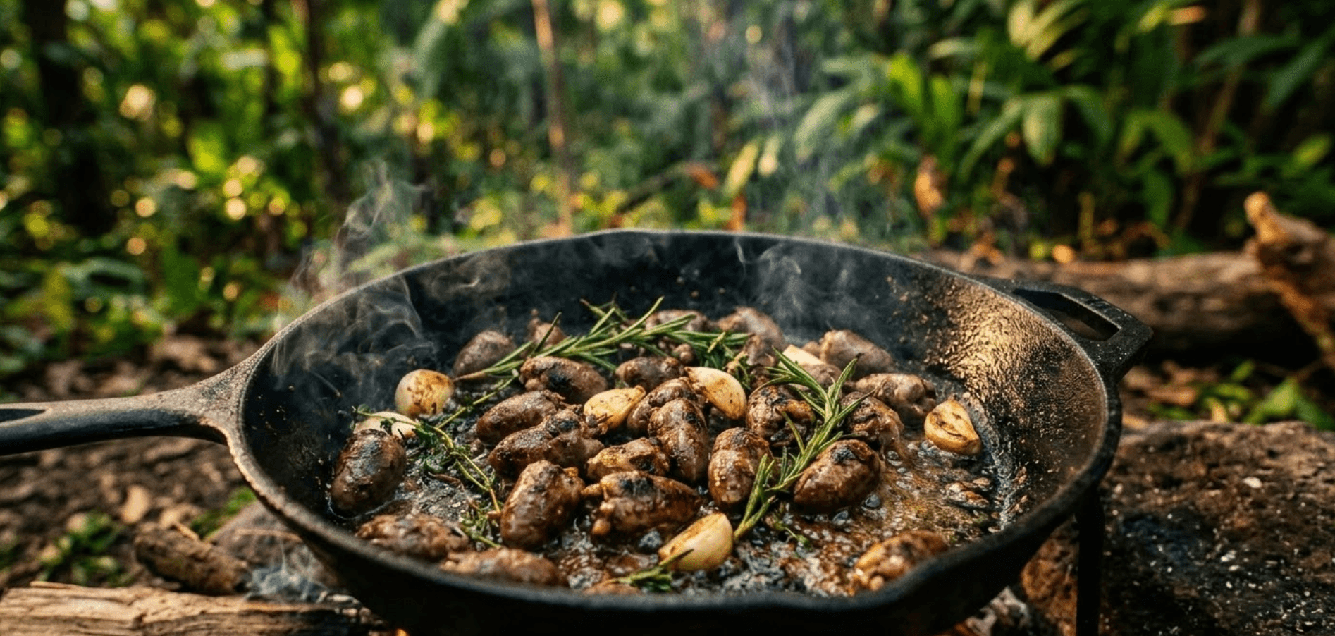 Coração de Galinha Salteado com Ervas e Alho